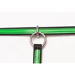 lightgreen(lime/mint)overlay BETA BIOTHANE with OVERLAY Sliding Running Martingale Attachment
