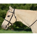 PICNIC BRIDLE or SIMPLE HALTER BRIDLE made from BETA BIOTHANE (with JEWELS RHINESTONES BLING)