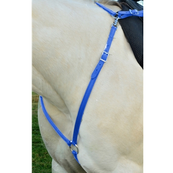 LIGHT BLUE ENGLISH BREAST COLLAR made from BETA BIOTHANE (Solid Colored)
