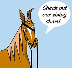 a horse saying, checkout sizing guide of twohorsetack products here
