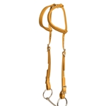 ****PHOTO SAMPLE*** $15 Gold Beta Biothane 2 Ear Western Headstall - Horse Size