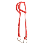 ****PHOTO SAMPLE*** $15 Red Beta Biothane 2 Ear Western Headstall - Horse Size