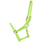 ****PHOTO SAMPLE*** $15 Apple Green Beta Biothane Weanling/Small Pony Size Halter with Throatlatch Snap