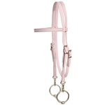 ****PHOTO SAMPLE*** $20 Lavender Beta Biothane Western Bridle Headstall with Quick Change Snaps on Bit Ends - Horse Size