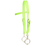 ****PHOTO SAMPLE*** $20 Apple Green Beta Biothane Western Bridle Headstall with Quick Change Snaps on Bit Ends - Horse Size