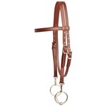 ****PHOTO SAMPLE*** $20 Mahogany Brown Beta Biothane Western Bridle Headstall with Quick Change Snaps on Bit Ends - Horse Size