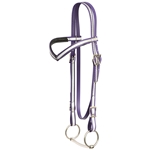 REFLECTIVE Western Bridle with V Browband