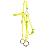 ****PHOTO SAMPLE*** $10 Safety Yellow Beta Biothane Mule Bridle Headstall - Standard Mule/Horse Size