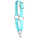 ****PHOTO SAMPLE*** $10 Baby Blue Beta Biothane Picket Line Neck Collar - Horse Size