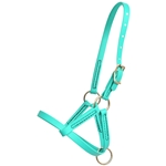 ****CLEARANCE ITEM*** $15 Turquoise Beta Biothane Figure 8 Foal Halter - Newborn Foal Size