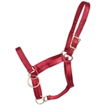 ****PHOTO SAMPLE*** $15 Burgundy Nylon Pack Horse Halter - Horse Size
