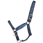 ****PHOTO SAMPLE*** $15 Navy Blue Nylon Pack Horse Halter - Horse Size