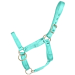 ****PHOTO SAMPLE*** $15 Turquoise Nylon Pack Horse Halter - Horse Size