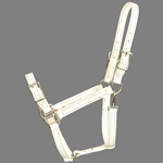 ****PHOTO SAMPLE*** $15 White Beta Biothane Buckle Nose Halter - Horse Size