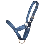 ****PHOTO SAMPLE*** $10 Navy Blue Nylon Figure 8 Foal Halter