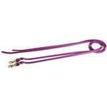 ****PHOTO SAMPLE*** $10 Grape Purple Beta Biothane Western Split Reins with Snaps on Bit Ends