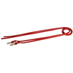 ****PHOTO SAMPLE*** $10 Chili Red Beta Biothane Western Split Reins with Snaps on Bit Ends