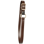 ****PHOTO SAMPLE*** $10 Brown Better Than Leather Safety Neck Collar with Leather Breakaway Tab  - Horse Size