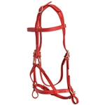 ****PHOTO SAMPLE*** $30 Chili Red Beta Biothane War Bridle Headstall - Horse Size
