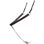 ****PHOTO SAMPLE*** $25 Black with Pink Thread Better than Leather Western Breast Collar - Horse Size