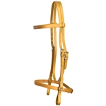 ****PHOTO SAMPLE*** $20 Gold with Pink Thread Beta Biothane English Bridle Headstall - Horse Size
