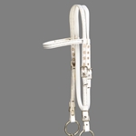 ****PHOTO SAMPLE*** $10 White Nylon Western Bridle Headstall - Horse Size