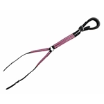 SADDLE CRUPPER made with REFLECTIVE Day GLO Beta Biothane with LEATHER TAILPIECE