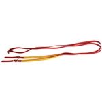 ****PHOTO SAMPLE*** $10 Chili Red Beta Biothane English Reins with Yellow Overlay