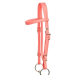 ****PHOTO SAMPLE*** $20 Coral Pink Beta Biothane Western Headstall - Cob Size