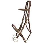 ****PHOTO SAMPLE*** $30 Dark Brown Beta Biothane with Lime Green Thread Halter Bridle with Bit Hangers Headstall - Horse Size