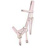 ****PHOTO SAMPLE*** $30 Lavender Beta Biothane with Lime Green Thread Sidepull Bitless Headstall - Horse Size