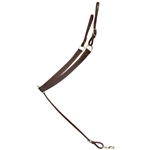 ****PHOTO SAMPLE*** $25 Brown BETTER THAN LEATHER with Lime Green Thread Western Breast Collar - Horse Size