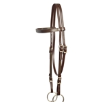 ****PHOTO SAMPLE*** $20 Brown BETTER THAN LEATHER with Lime Green Thread Western Headstall - Horse Size