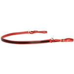 ****PHOTO SAMPLE*** $15 Chili Red Beta Biothane with Black Overlay One Piece Breast Strap - Horse Size