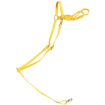 ****PHOTO SAMPLE*** $25 Sunflower Yellow Beta Biothane with Green Thread English Breast Collar - Horse Size