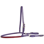 ****PHOTO SAMPLE*** $10 Purple Beta Biothane with Maroon Overlay Jumping Breast Collar - Horse Size
