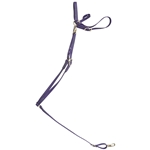 ****PHOTO SAMPLE*** $25 Purple Beta Biothane with Green Thread English Breast Collar - Horse Size