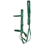****PHOTO SAMPLE*** $15 Hunter Green Nylon English Bridle & Matching Reins - Horse Size