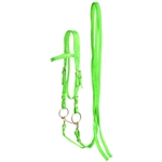 ****PHOTO SAMPLE*** $15 Lime Green Nylon Western Bridle and Reins - Horse Size