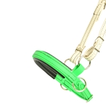 ****PHOTO SAMPLE*** $15 Lime Green Beta Biothane Jumping Hackamore Noseband - Cob Size