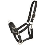 ****PHOTO SAMPLE*** $20 Black Nylon Heavy Duty Lunging Cavesson - Horse Size