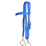 ****PHOTO SAMPLE*** $10 Blue Nylon Western Headstall - Horse Size