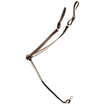 ****PHOTO SAMPLE*** $10 Dark Brown Beta Biothane with White Overlay Western Breast Collar - Horse Size