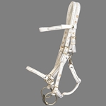 ****PHOTO SAMPLE*** $10 White Nylon Quick Change Halter Bridle Headstall - Horse Size