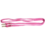 ****PHOTO SAMPLE*** $5 Raspberry Pink Nylon Roper Reins with Snaps on Bit Ends