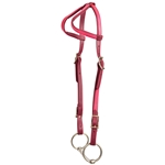 ****PHOTO SAMPLE*** $10 Wine/Maroon Beta Biothane with Pink 2 Ear Western Headstall - Horse Size