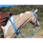 PULLING Western BREAST COLLAR made from BETA BIOTHANE with SHINY METALLIC LEATHER Padding