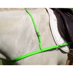 LIME GREEN JUMPING ENGLISH BREAST COLLAR made from BETA BIOTHANE