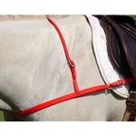 RED JUMPING ENGLISH BREAST COLLAR made from BETA BIOTHANE