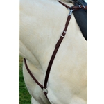 BROWN ENGLISH BREAST COLLAR made from BETA BIOTHANE (Solid Colored)